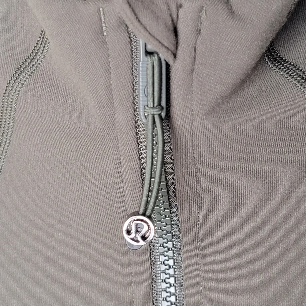 lululemon athletica Olive Green Form-Fitting Zip Jacket - Picture 8 of 9